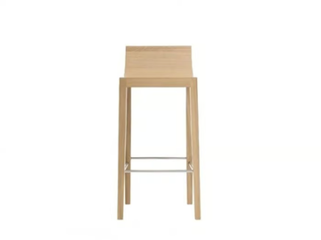 RDL BQ7298 - High oak stool with back by Andreu World - view 2